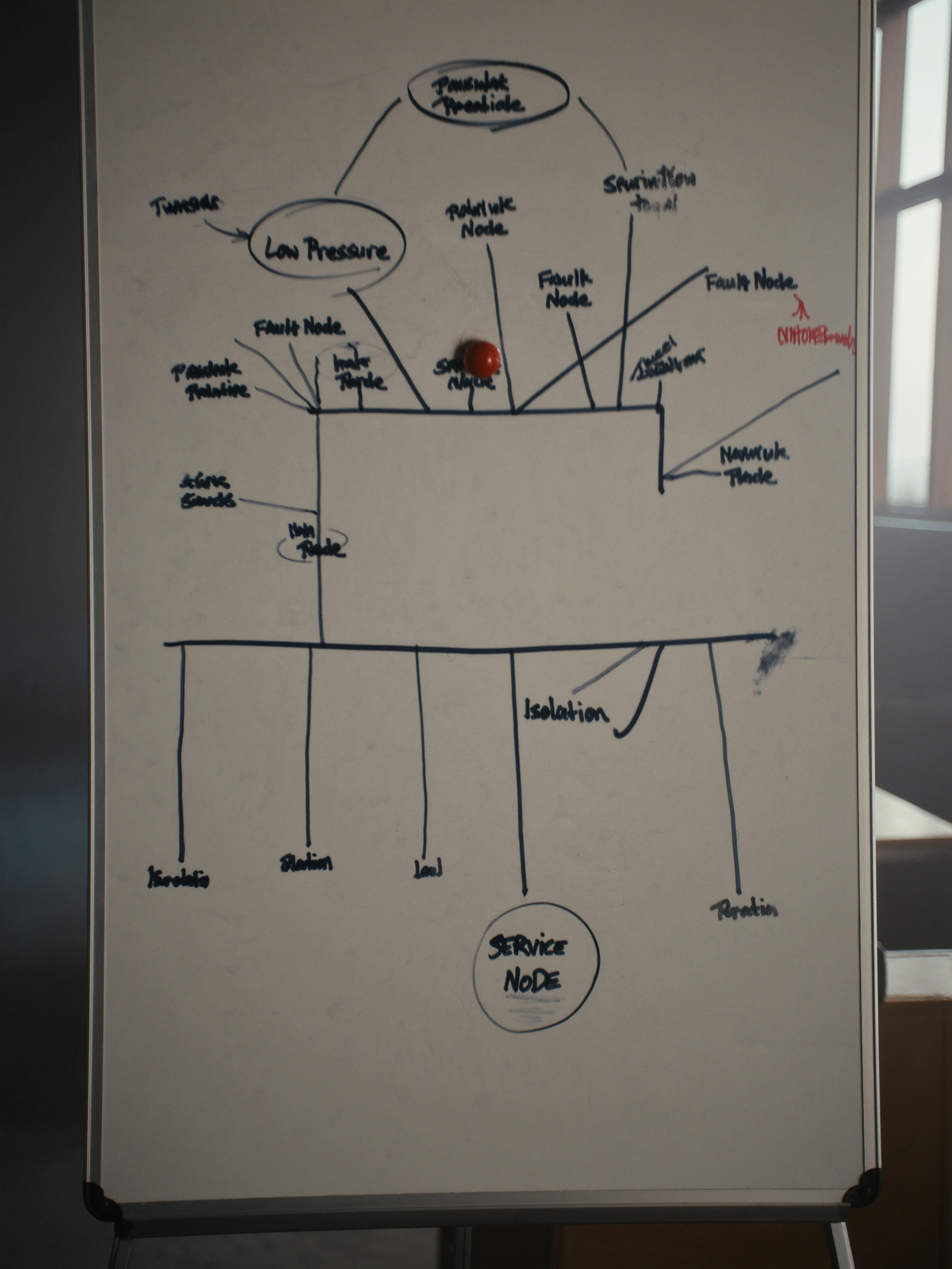 Whiteboard · Architektur-Skizze
